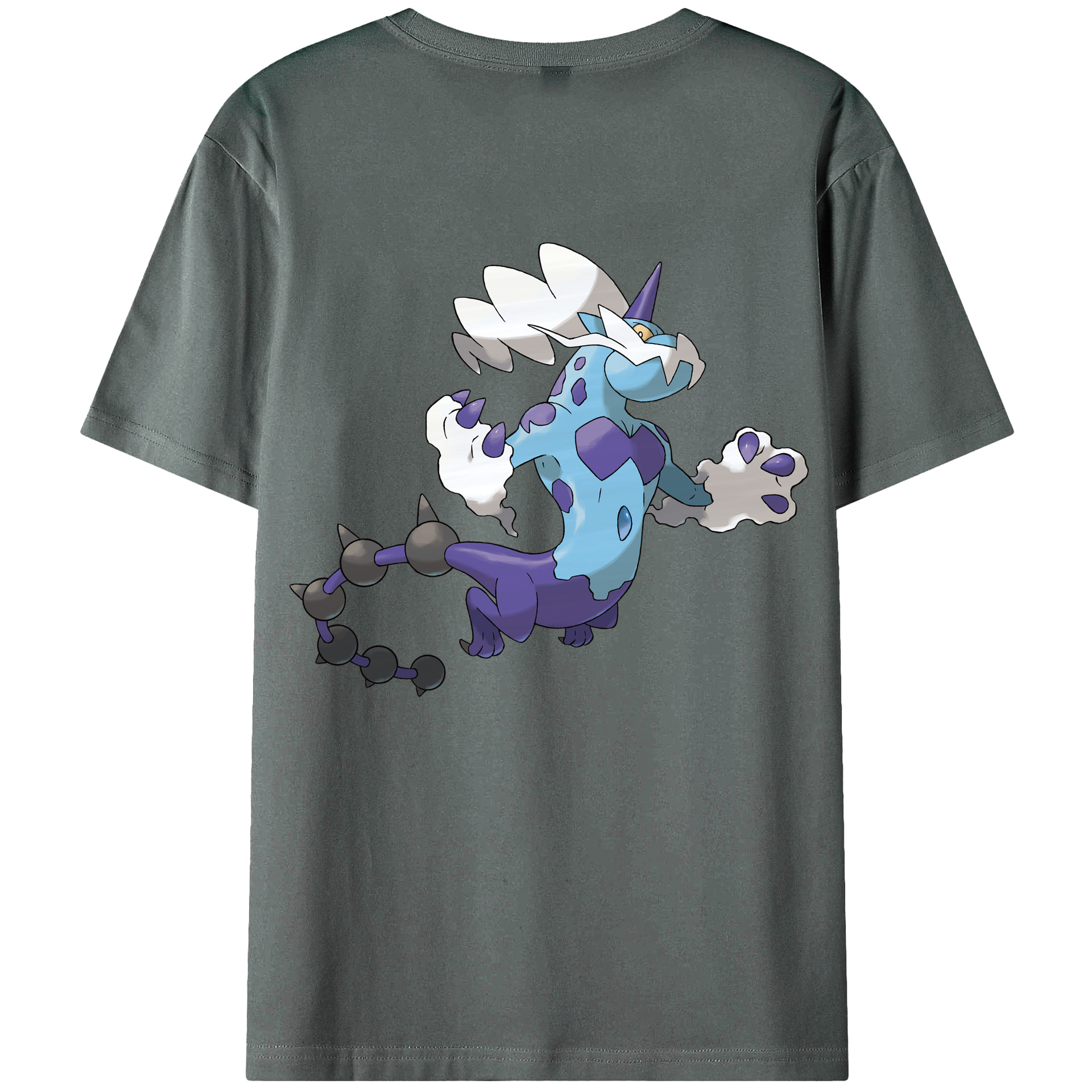 （画像用） ポケットモンスター Pokémon 綿100％ メンズ半袖Tシャツ（バックプリント） 通気性